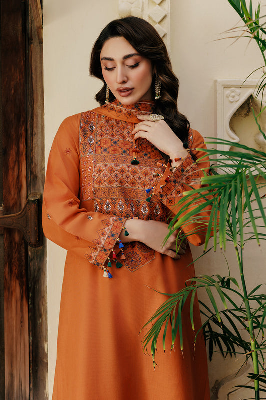 3 Piece - Embroidered Suit - E1805