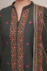 3 Piece - Embroidered Suit - E1817