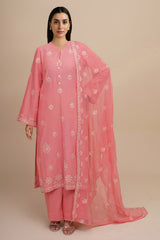 3 Piece - Embroidered Suit - E1820