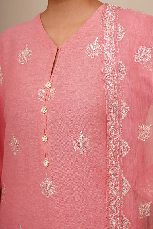 3 Piece - Embroidered Suit - E1820