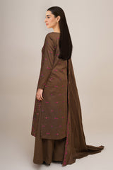 3 Piece - Embroidered Suit - E1832