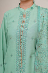 3 Piece - Embroidered Suit - E1833