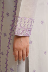 3 Piece - Embroidered Suit - E1834