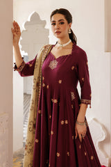 3 Piece - Embroidered Suit - E1835