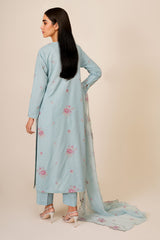 3 Piece - Embroidered Suit - E1840