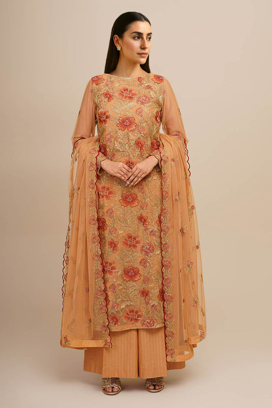4 Piece - Embroidered Suit - E1880