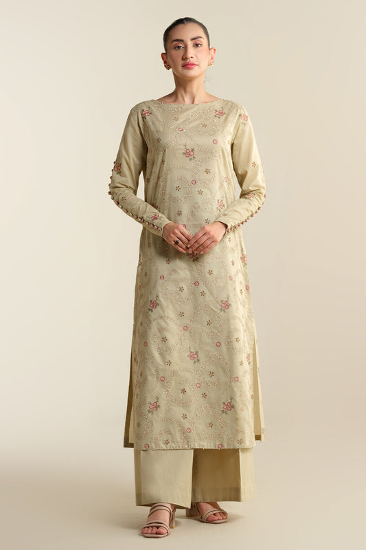 2 Piece - Embroidered Suit - E1903