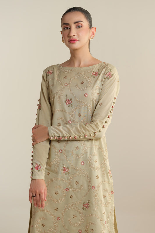 2 Piece - Embroidered Suit - E1903