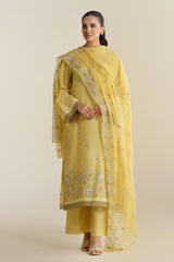 3 Piece - Embroidered Suit - E1907