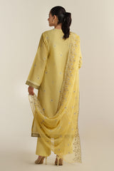 3 Piece - Embroidered Suit - E1907