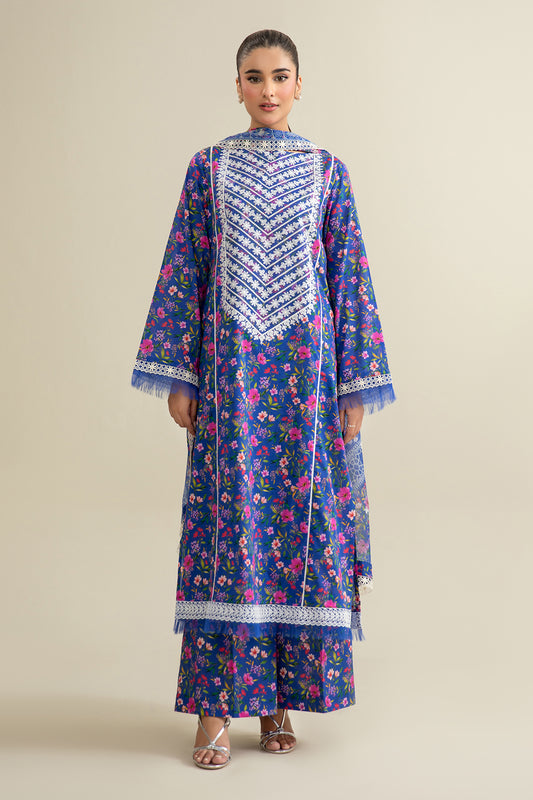 3 Piece - Embroidered Suit - E1915