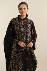 3 Piece - Embroidered Suit - E1916