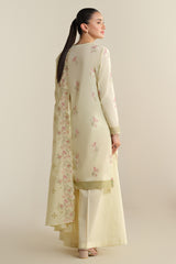 3 Piece - Embroidered Suit - E1918