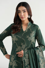 3 Piece - Embroidered Suit - E1919