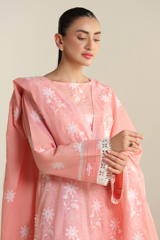 3 Piece - Embroidered Suit - E1920
