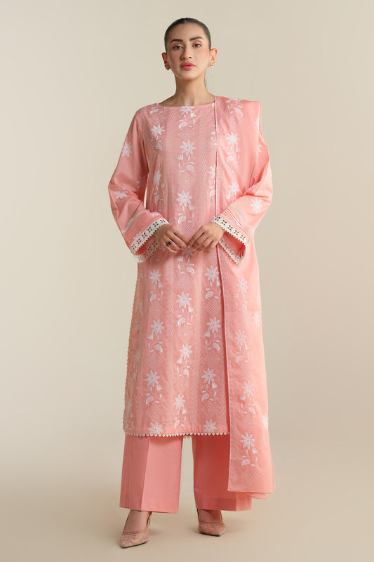 3 Piece - Embroidered Suit - E1920