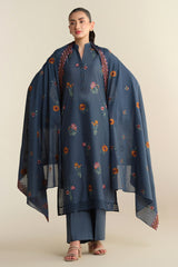 3 Piece - Embroidered Suit - E1922