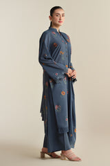 3 Piece - Embroidered Suit - E1922