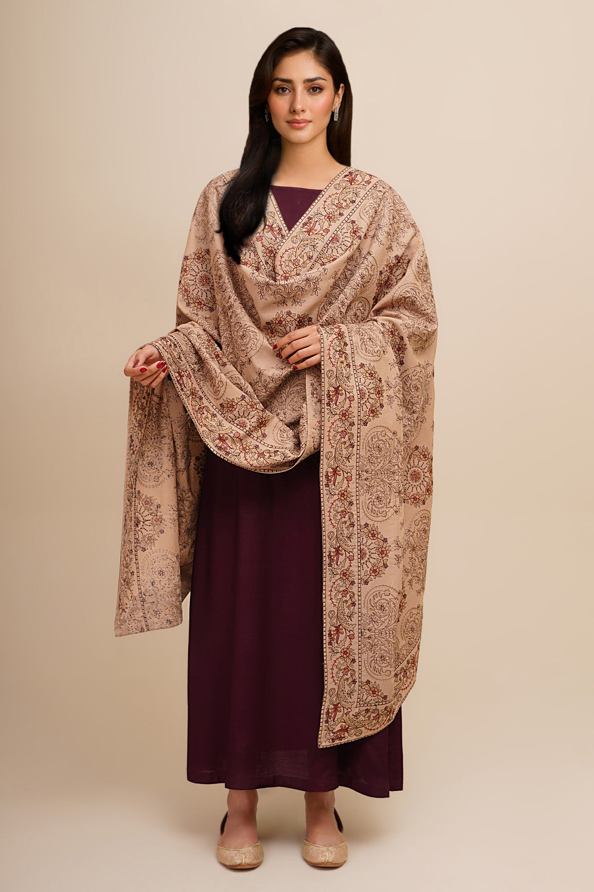 Embroidered Shawl - E1796