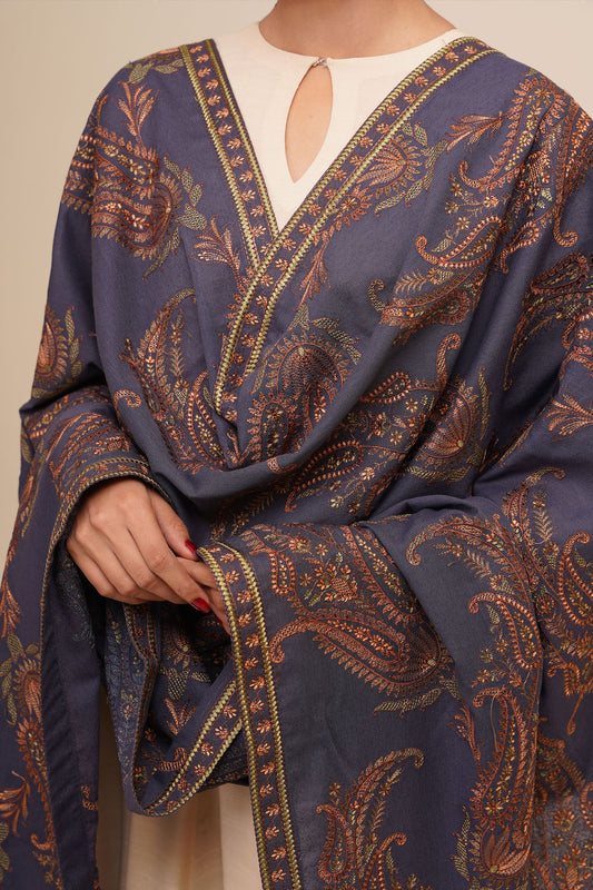 Embroidered Shawl - E1799