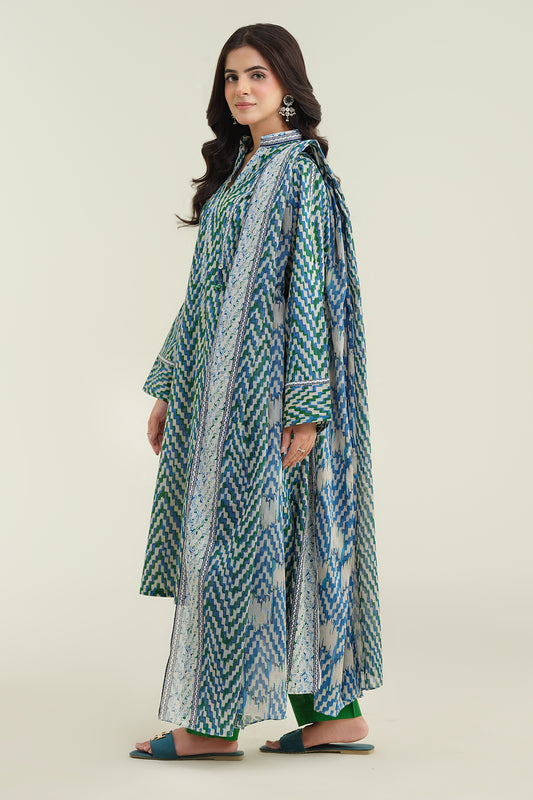 3 Piece - Printed Suit - KPA24-P3017-17