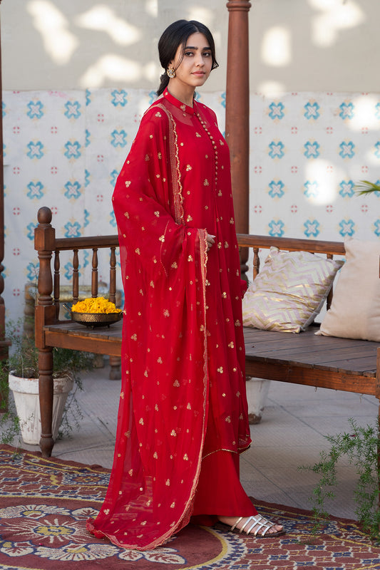 3 Piece - Embroidered Suit - KPE24-P2906-106