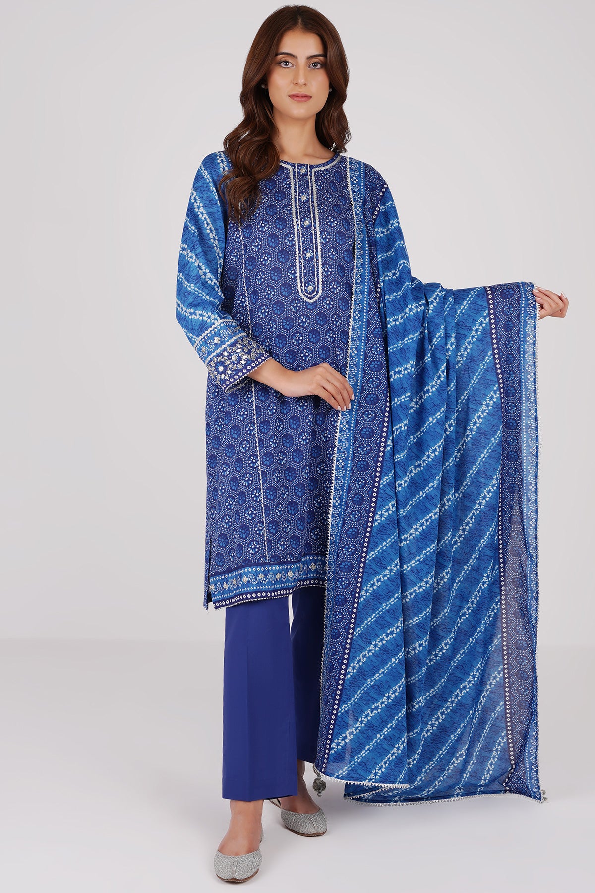 3 Piece Cotton Lawn Suit Kayseria Pakistan