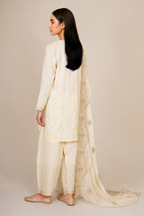 3 Piece - Embroidered & Embellished Suit - KPS25-P3192