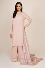 3 Piece - Embroidered Suit - KPS25-P3491
