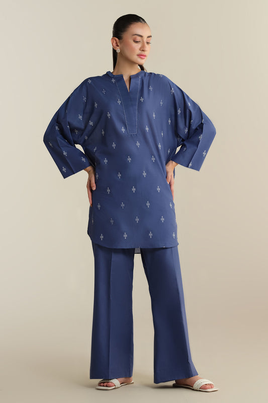 2 Piece - Embroidered Suit - KPS25-P3603