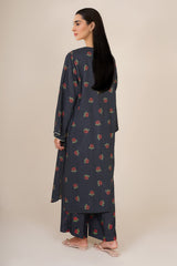 2 Piece - Printed & Embellished Suit - KPW25-P3672