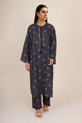 2 Piece - Printed & Embellished Suit - KPW25-P3672