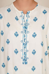 2 Piece - Printed & Embellished Suit - KPW25-P3674