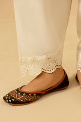 Embroidered Khaddar Trousers