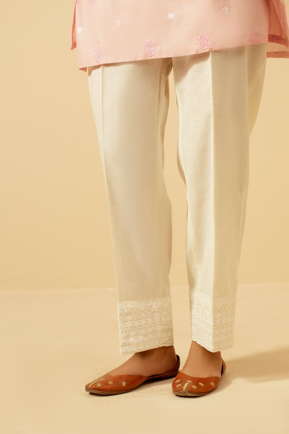 Embroidered Khaddar Shalwar