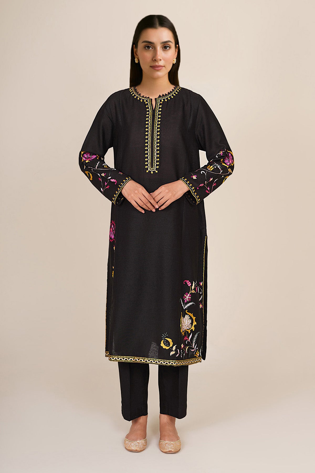 2 Piece - Embroidered Suit - KPW24-P3074-74