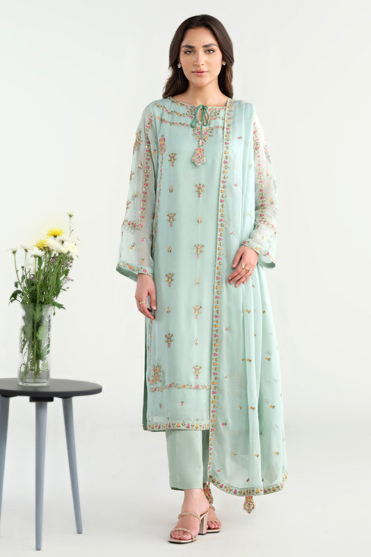 3 Piece - Embroidered Suit - KPW24-P3079-79