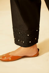 Embroidered Khaddar Trousers