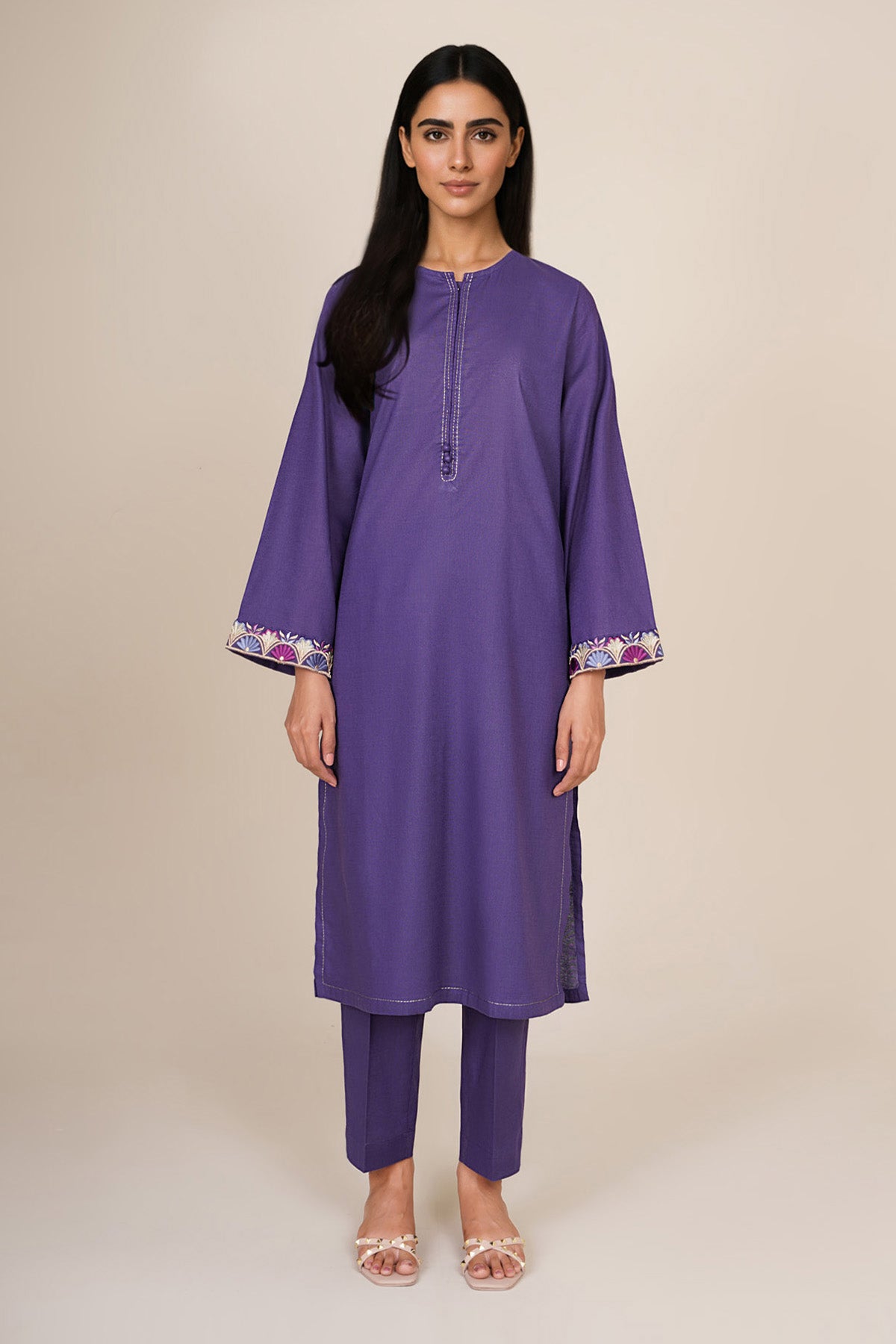 2 Piece - Embroidered Suit - KPW24-P3141-141