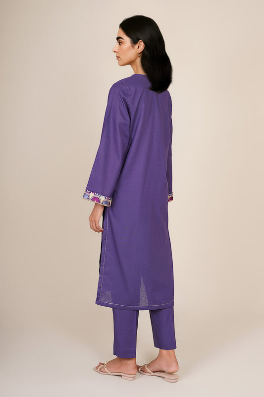 2 Piece - Embroidered Suit - KPW24-P3141-141