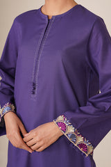 2 Piece - Embroidered Suit - KPW24-P3141-141