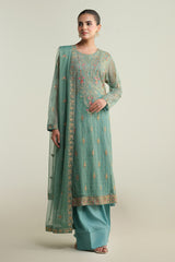 2 Piece-Dyed & Embroidered Suit-KPW24-P3150-150