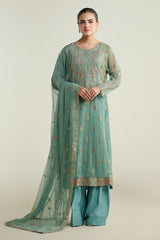 2 Piece-Dyed & Embroidered Suit-KPW24-P3150-150