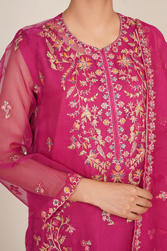 4 Piece - Embroidered Suit - KPW24-P3159-159