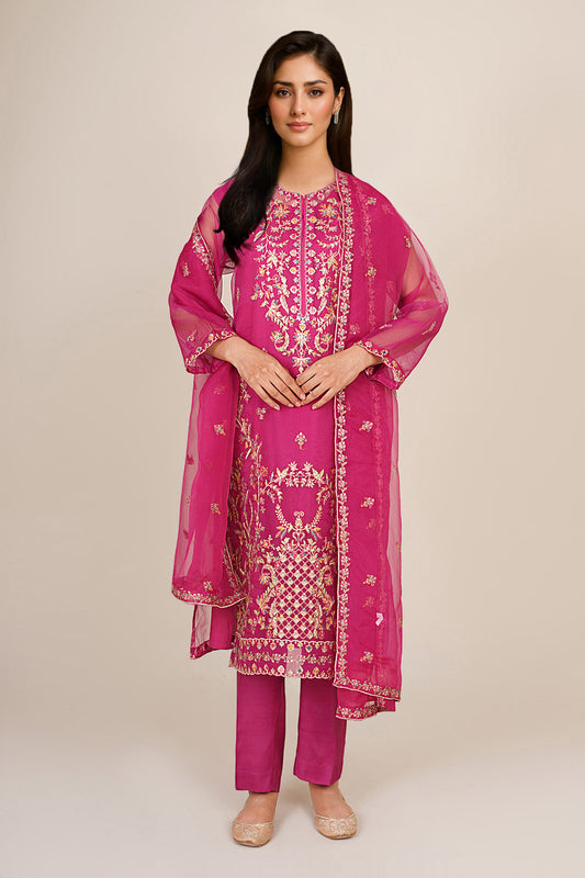 4 Piece - Embroidered Suit - KPW24-P3159-159