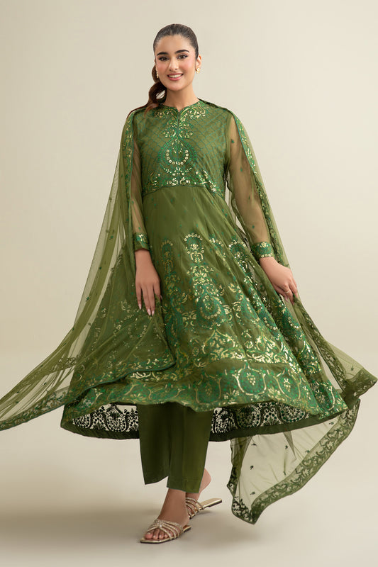 2 Piece - Embroidered Suit - KPW24-P3160-160