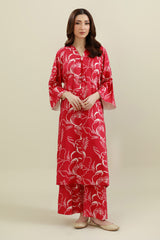 2 Piece - Printed & Embellished Suit - KPW25-P3795