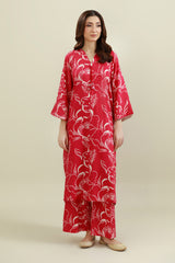 2 Piece - Printed & Embellished Suit - KPW25-P3795