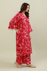 2 Piece - Printed & Embellished Suit - KPW25-P3795