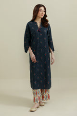 2 Piece - Printed & Embellished Suit - KPW25-P3671